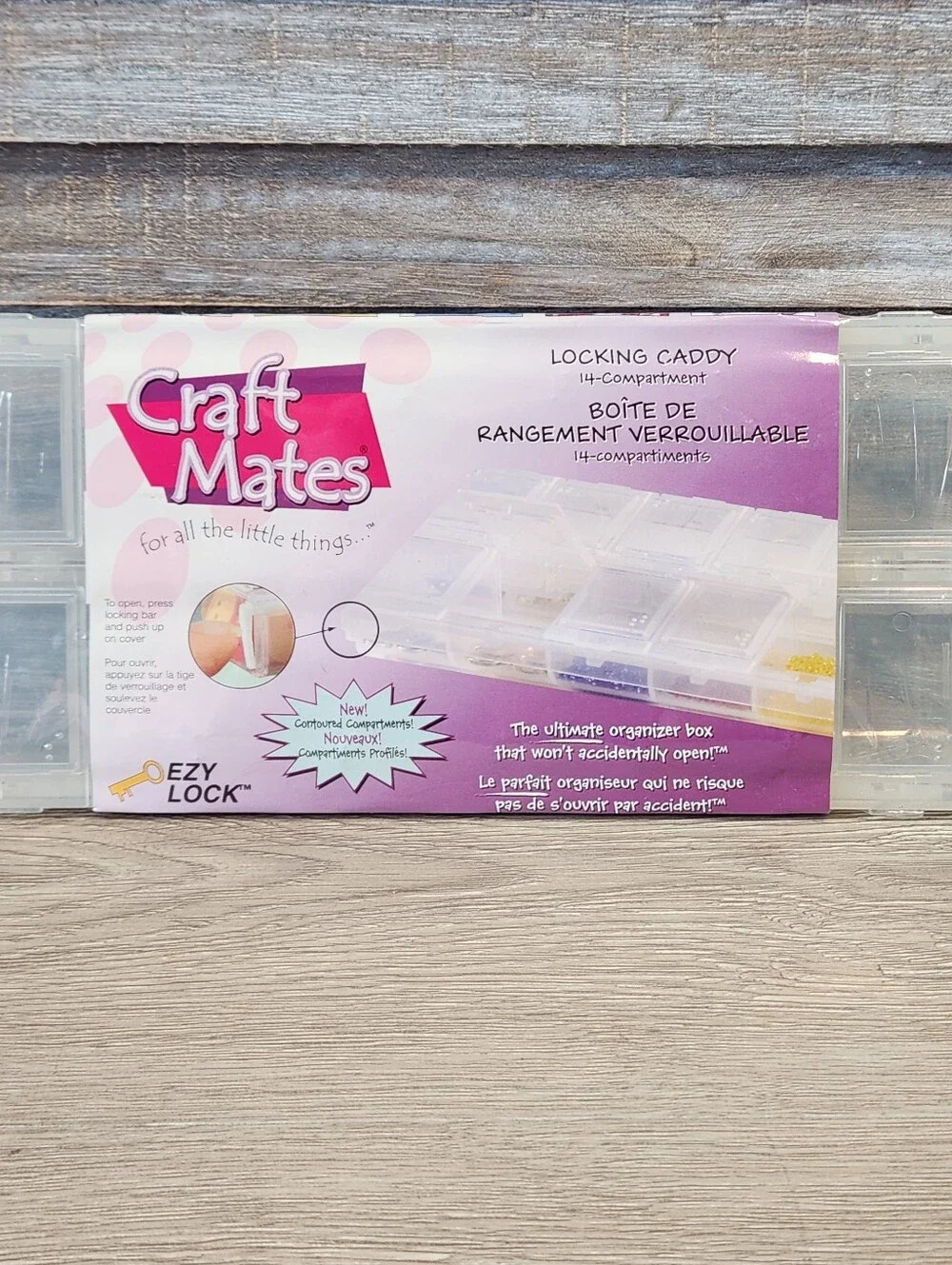 Craft Mates Ezy Lock Caddy 14 Compartments New Sealed